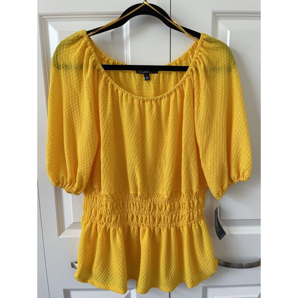 Studio by JPR Knit Peasant Top Size L